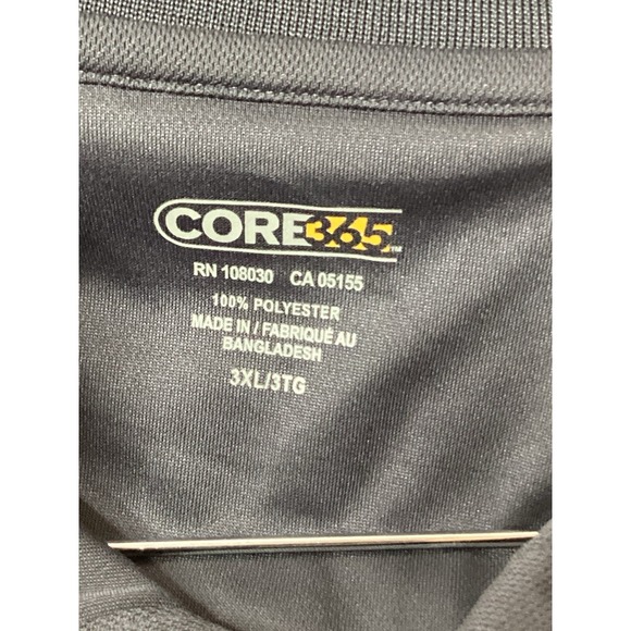 NWOT Aaron's Core 365 Men's Collared Polo Shirt Dark Gray 3XL - Picture 7 of 10